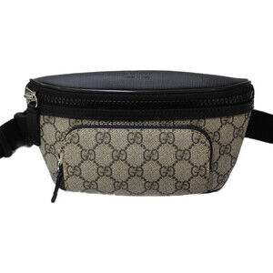 GUCCI GG Supreme Belt Bag Leather Beige Tan Body Waist Body Belt Bum Online